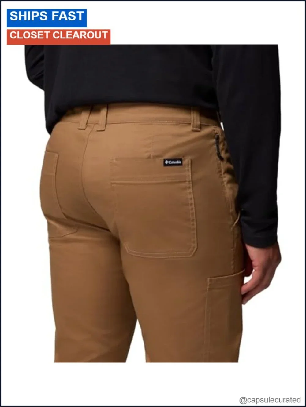 Men's Stretch Cotton Casual Chino Pants Multi-Pocket Mid Rise Straight Leg